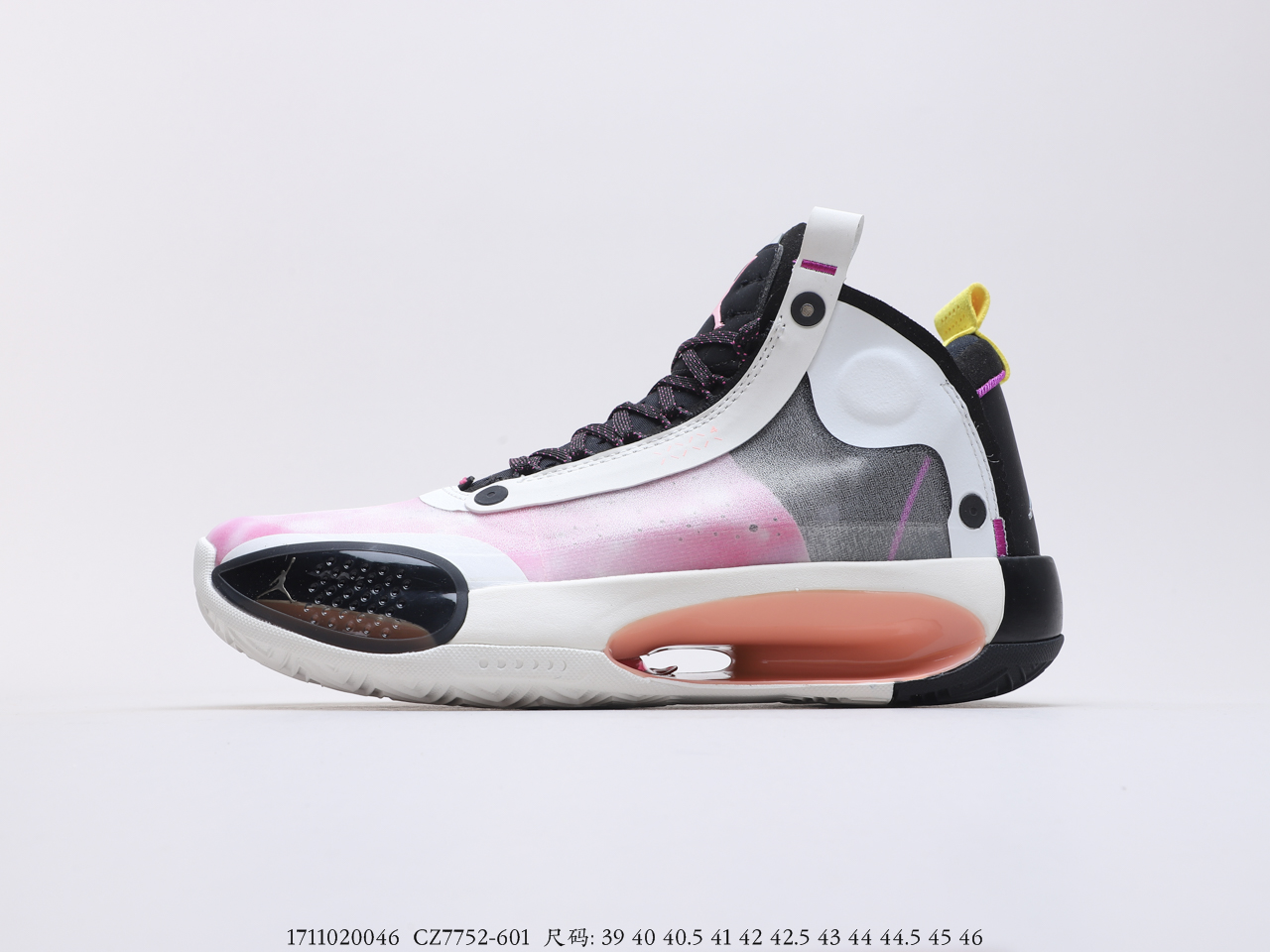 乔丹Air Jordan 34 “Paris”粉白油画 ” 百搭休闲运动篮球鞋